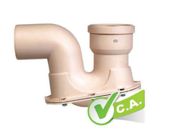 سیفون با دریچه بازدید + بست ویژه